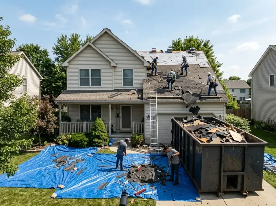 roof-replacement-debris-remova-004 — frequently asked questions, Cheapest Dumpster Rentals in Meadow Oaks, FL